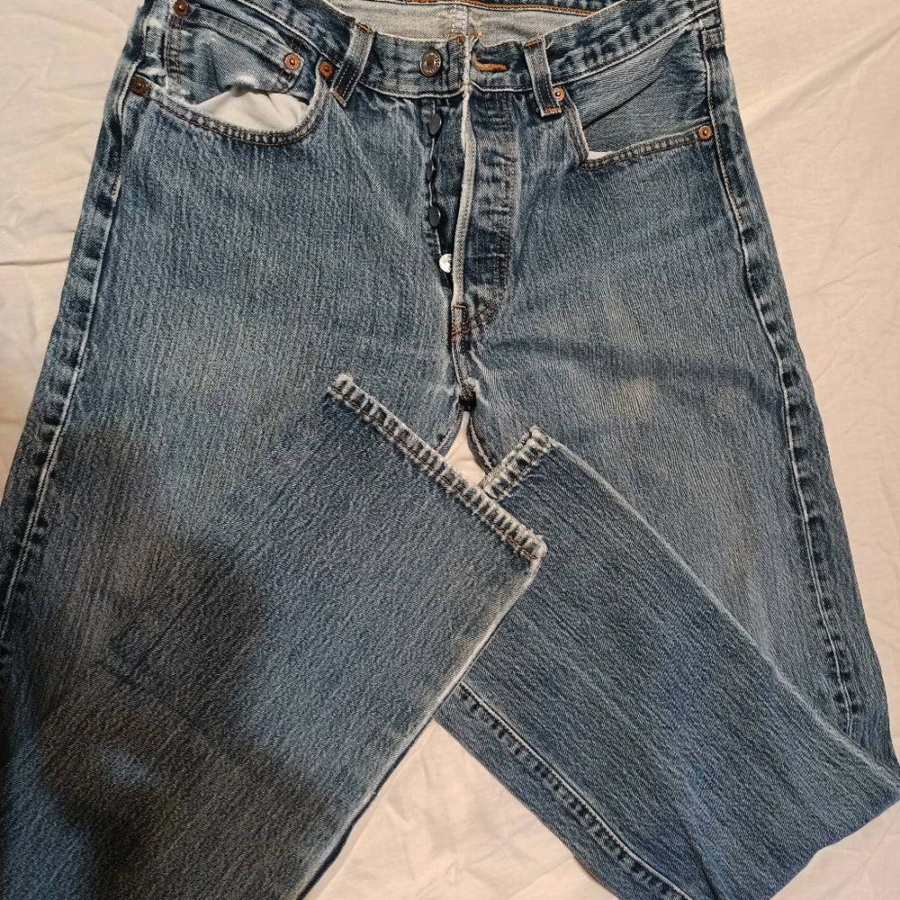 501 Levi's worn in